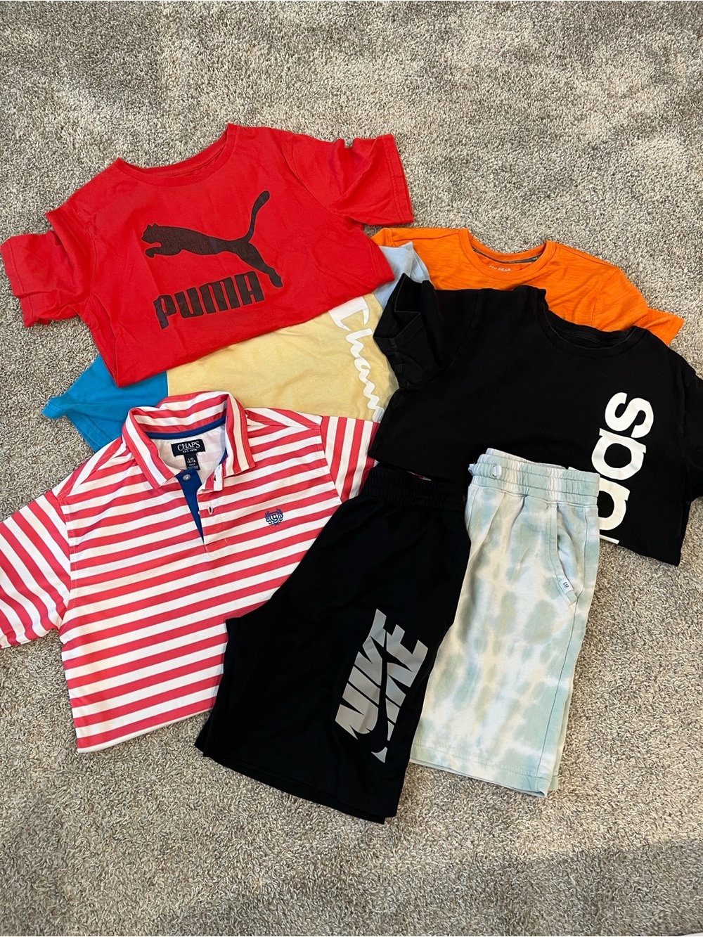 Large lot of Boys’ shirts, and shorts